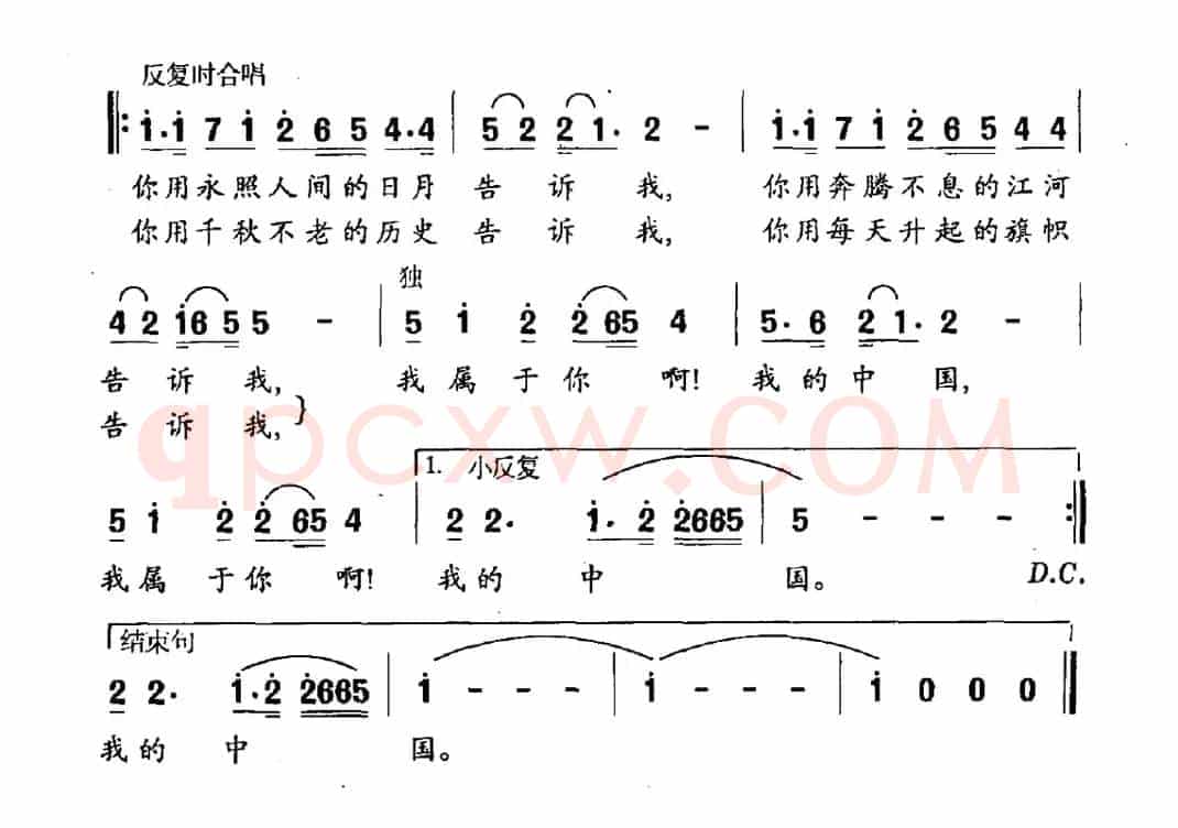 我属于中国