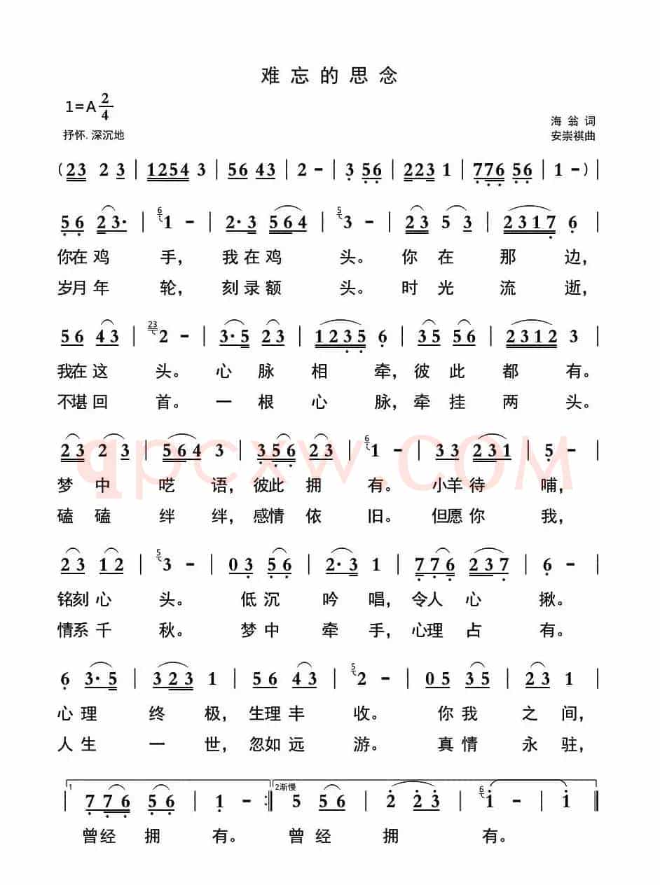 难忘的思念
