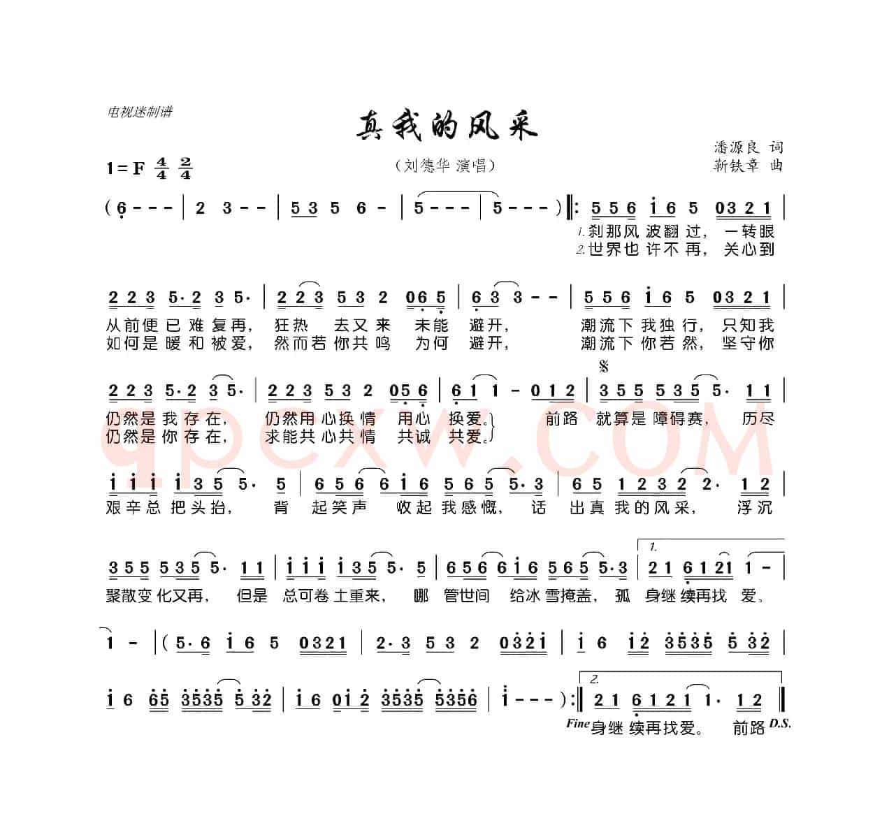 真我的风采
