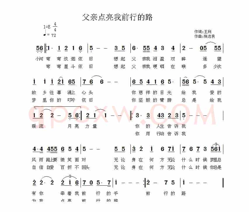 父亲点亮我前行的路
