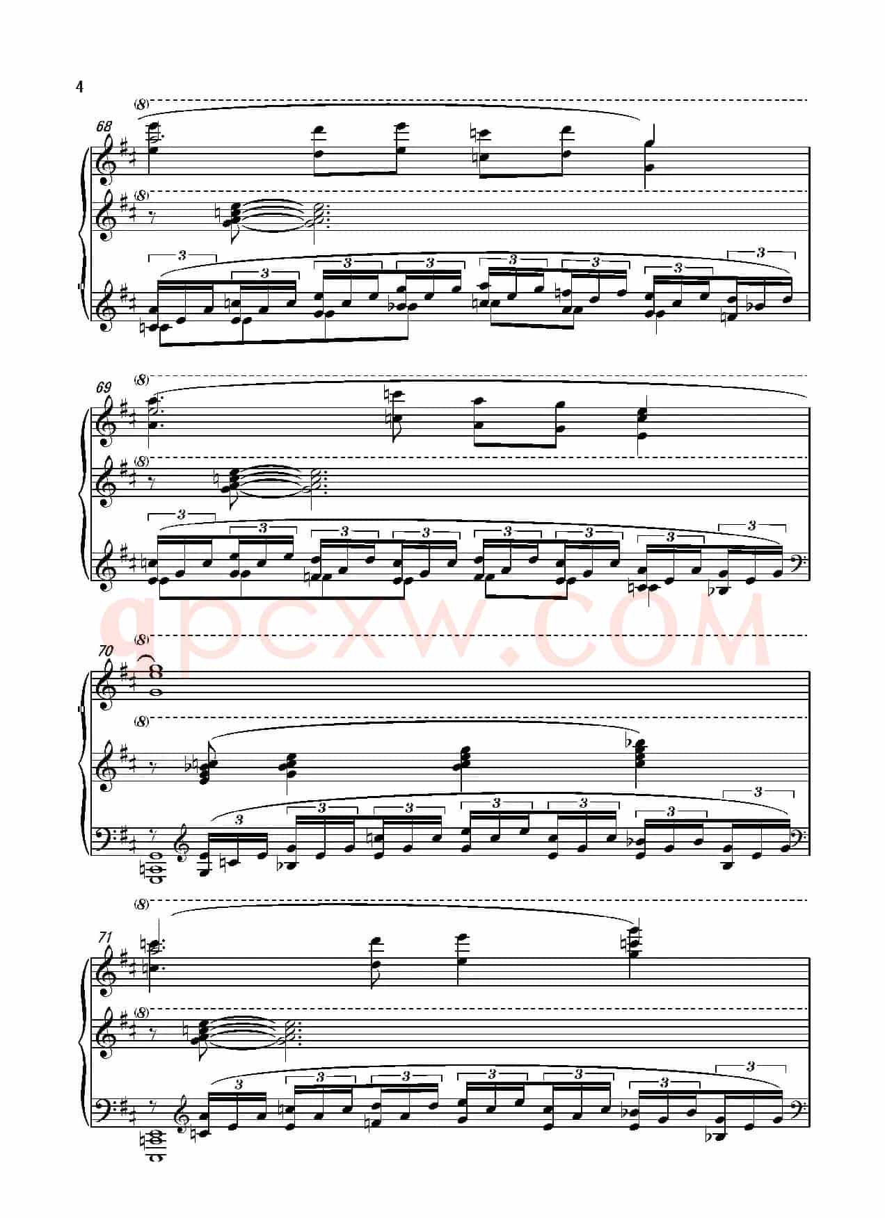 第十八钢琴奏鸣曲“诗意”（二个乐章）