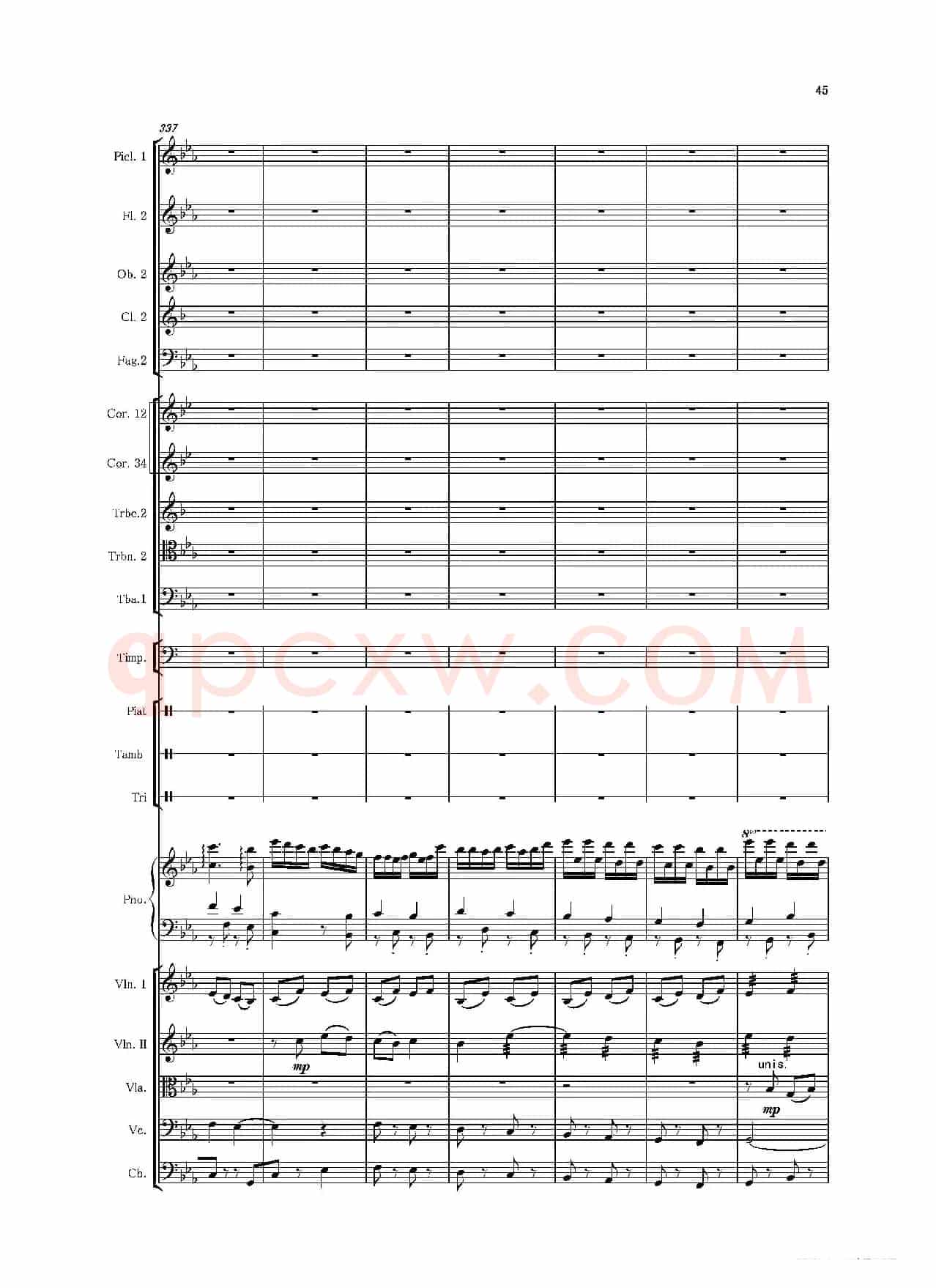 第二钢琴协奏曲（第一·二·三乐章）（管弦乐作品）