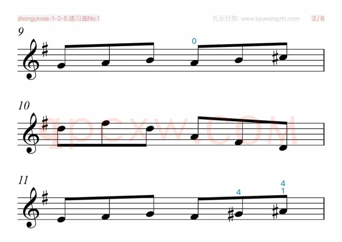 塞夫契克练习曲No.1（小提琴）