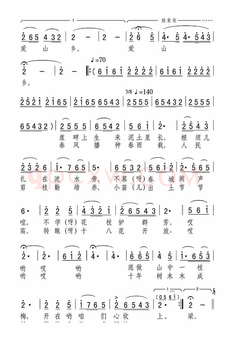山里的姑娘爱山乡