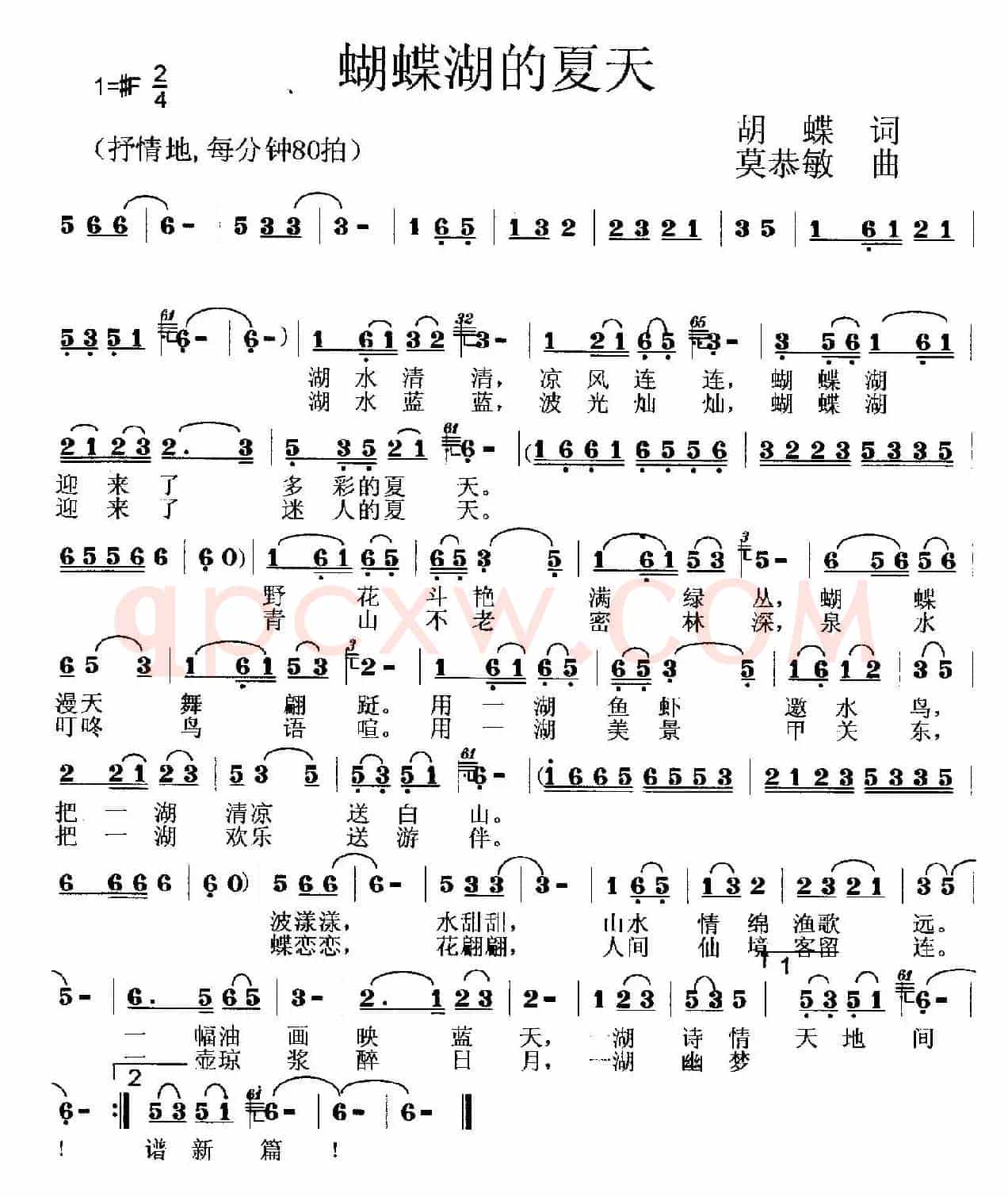 蝴蝶湖的夏天