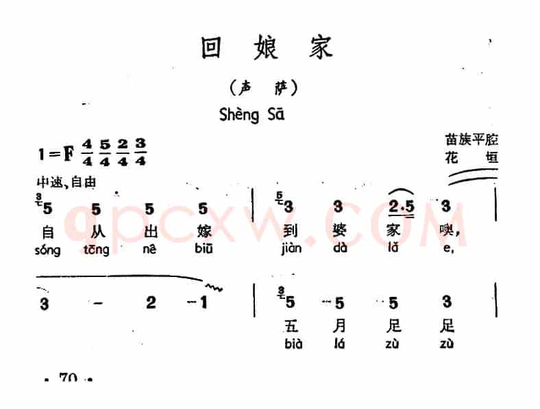 回娘家（声萨、苗族平腔）