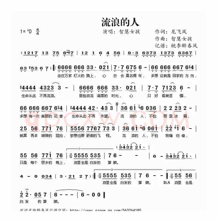 流浪的人(龙飞凤词 智慧女孩曲)