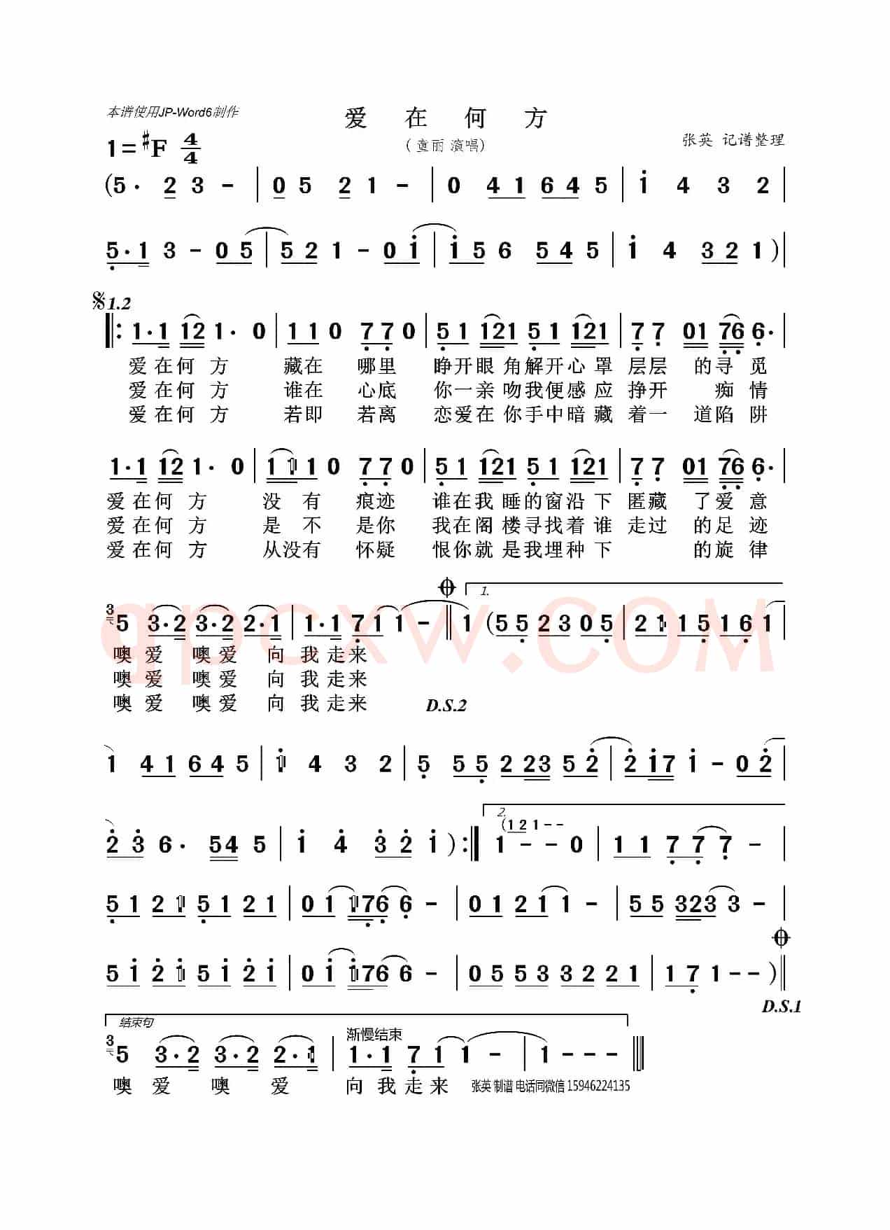 爱在何方（童丽）