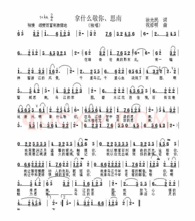 拿什么敬你、思南
