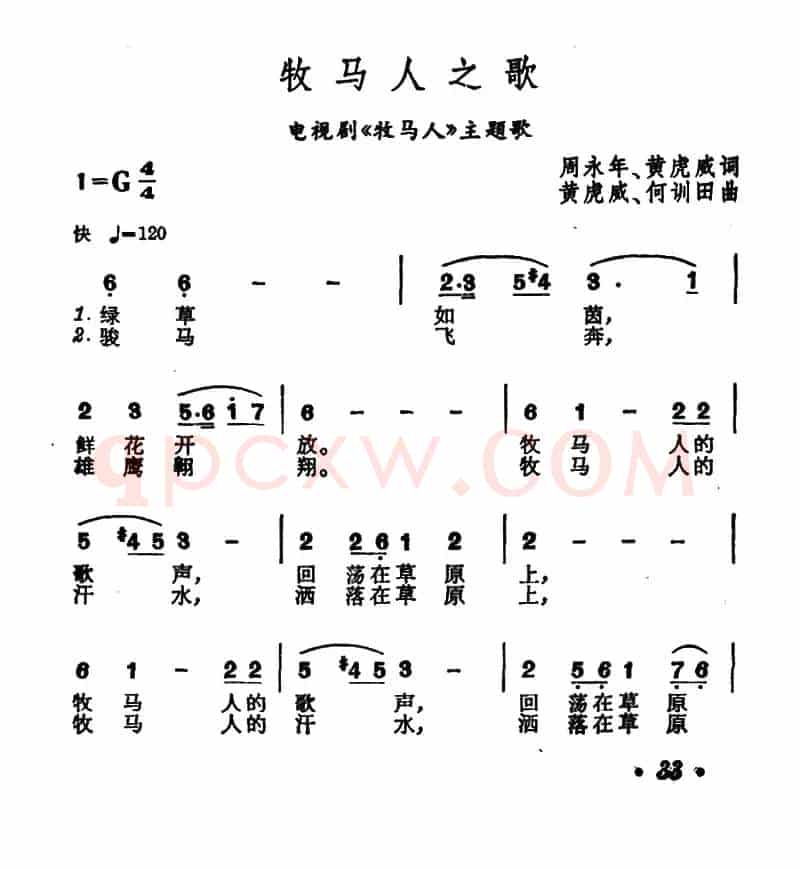 牧马人之歌（电视剧《牧马人》主题歌）