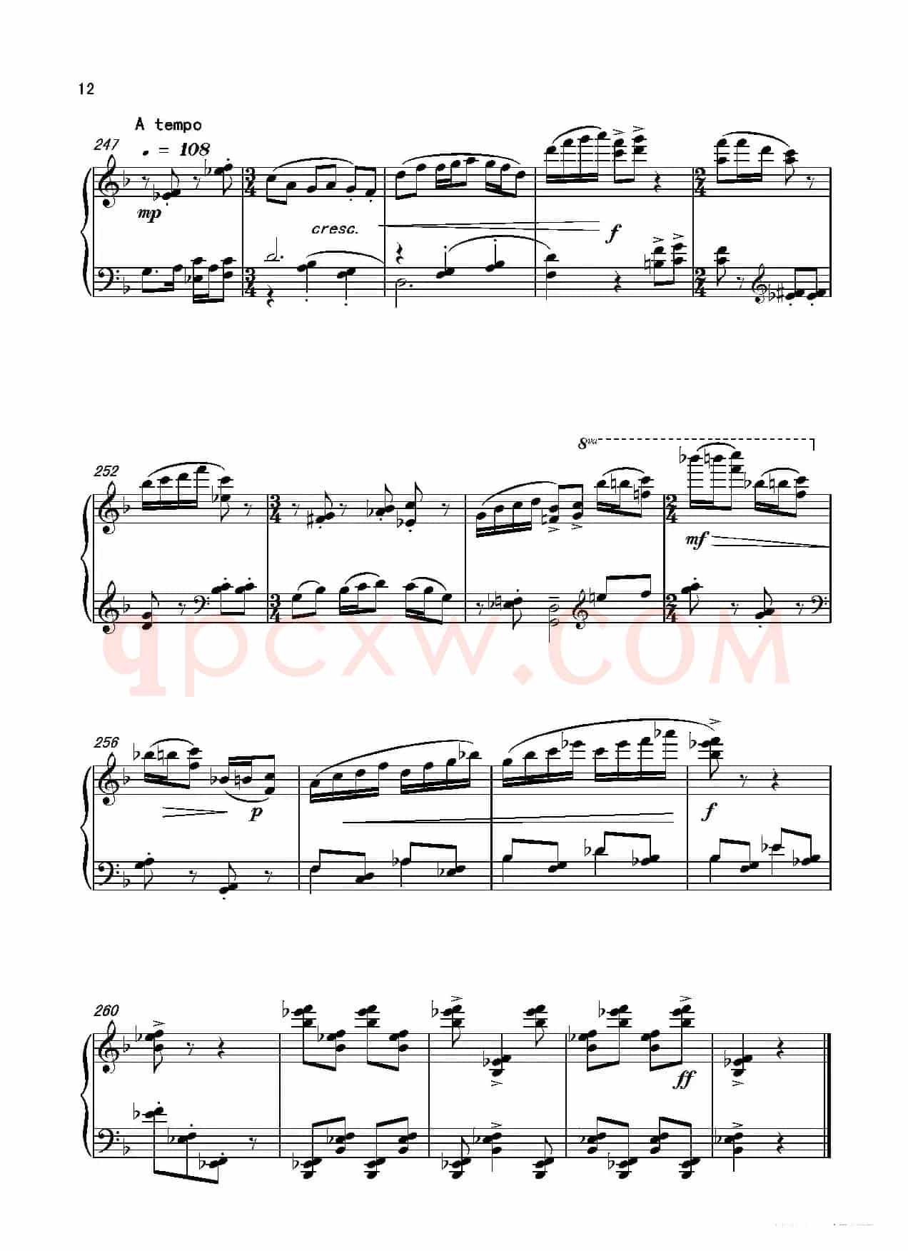 第十二钢琴奏鸣曲PianoSonataNo.12(中国钢琴作品)