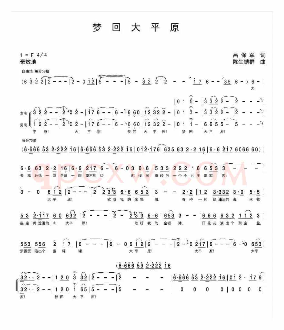 梦回大平原