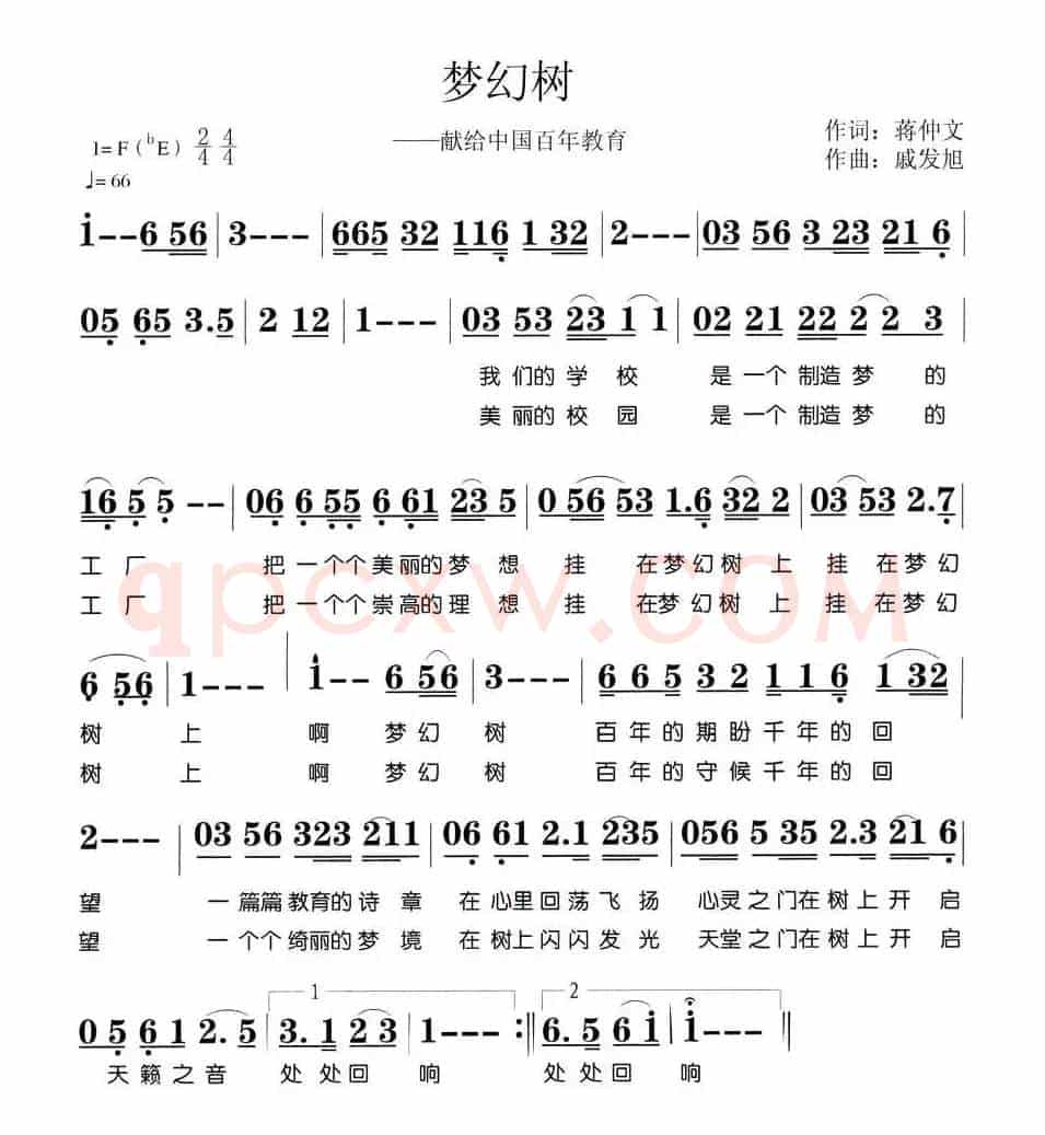 梦幻树（献给中国百年教育）