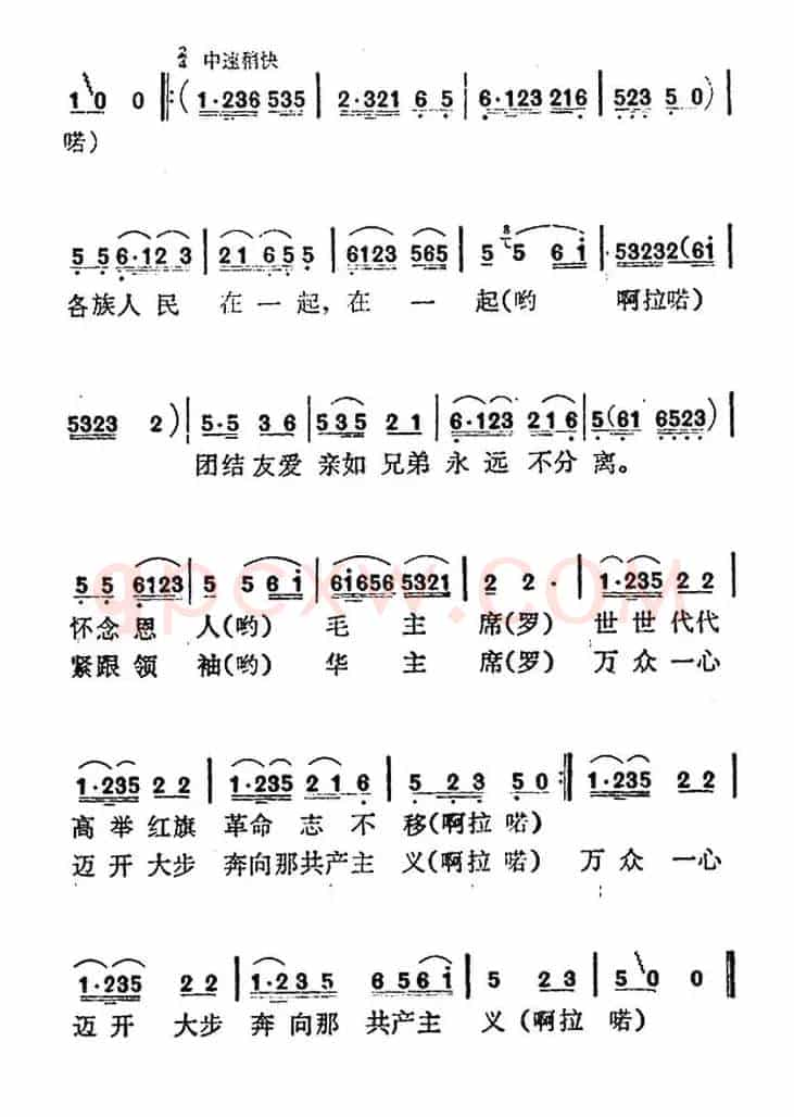 伟大的党把各族人民团结在一起