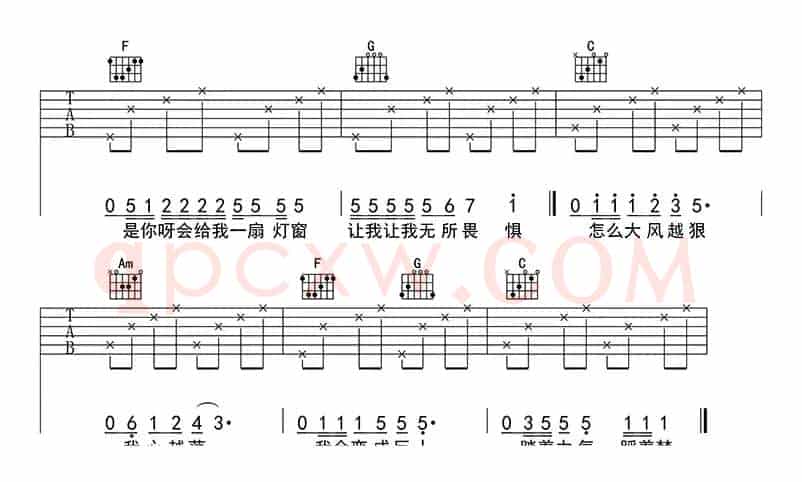 野子（吉他六线谱）