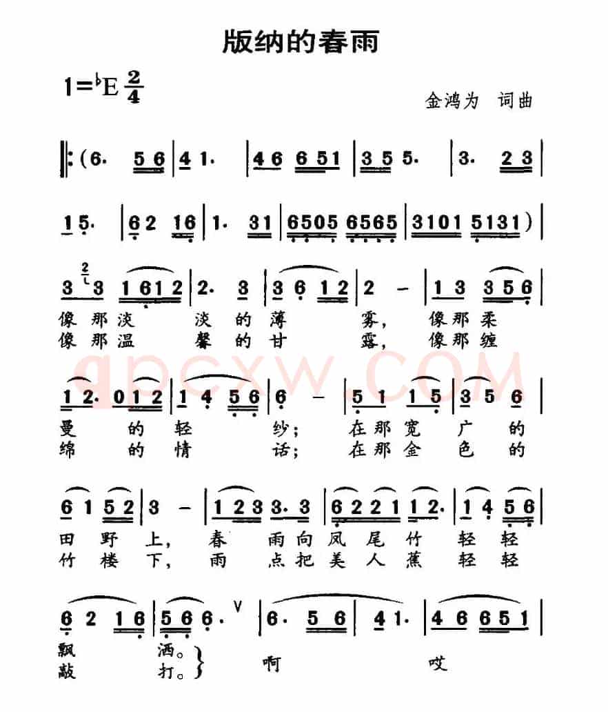 版纳的春雨