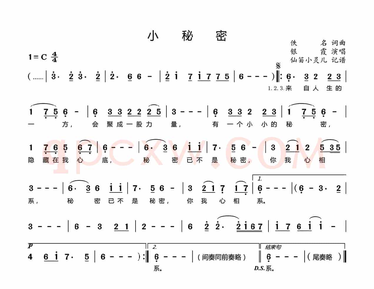 小秘密(银霞演唱版)