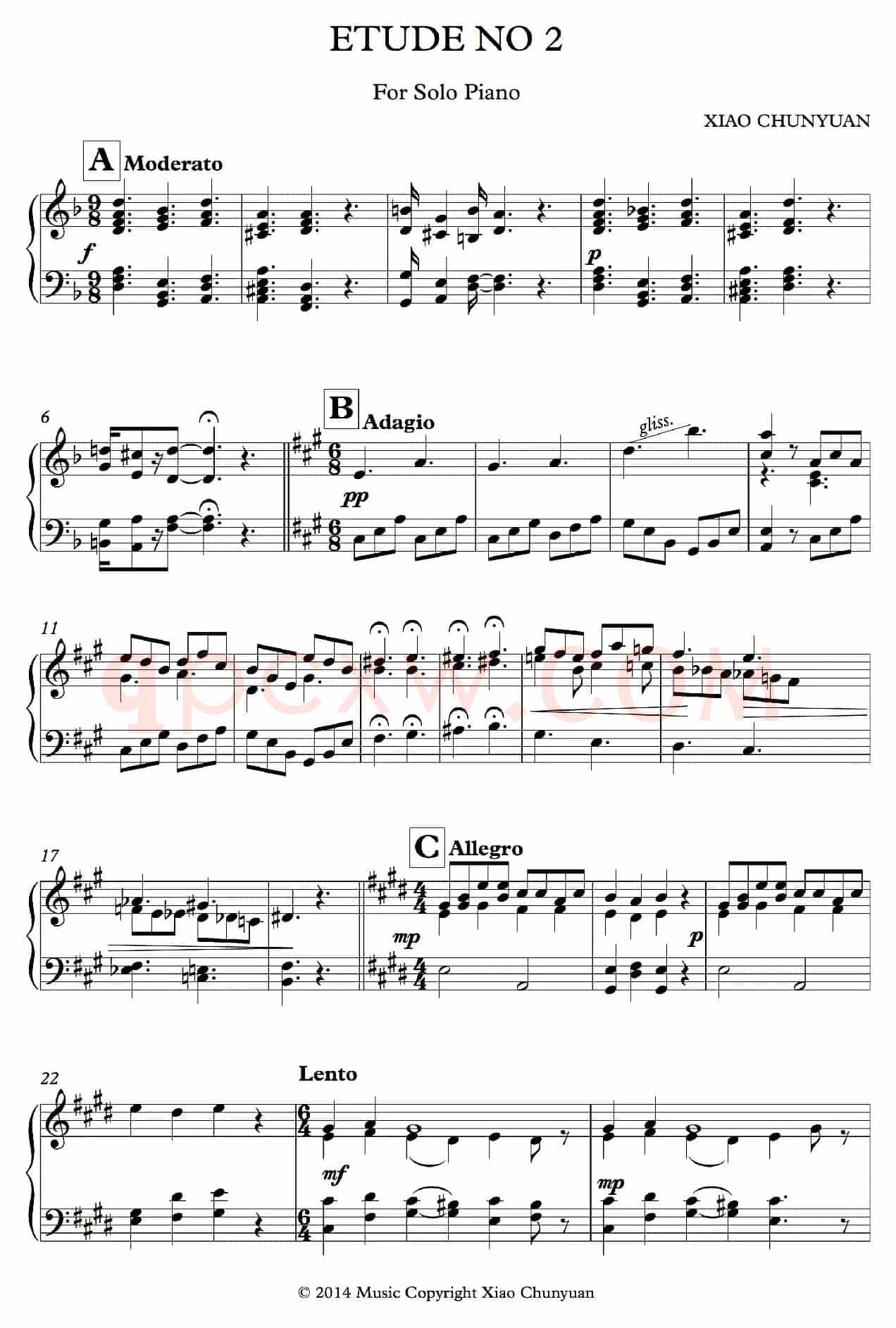 Etude No 2(钢琴练习曲)