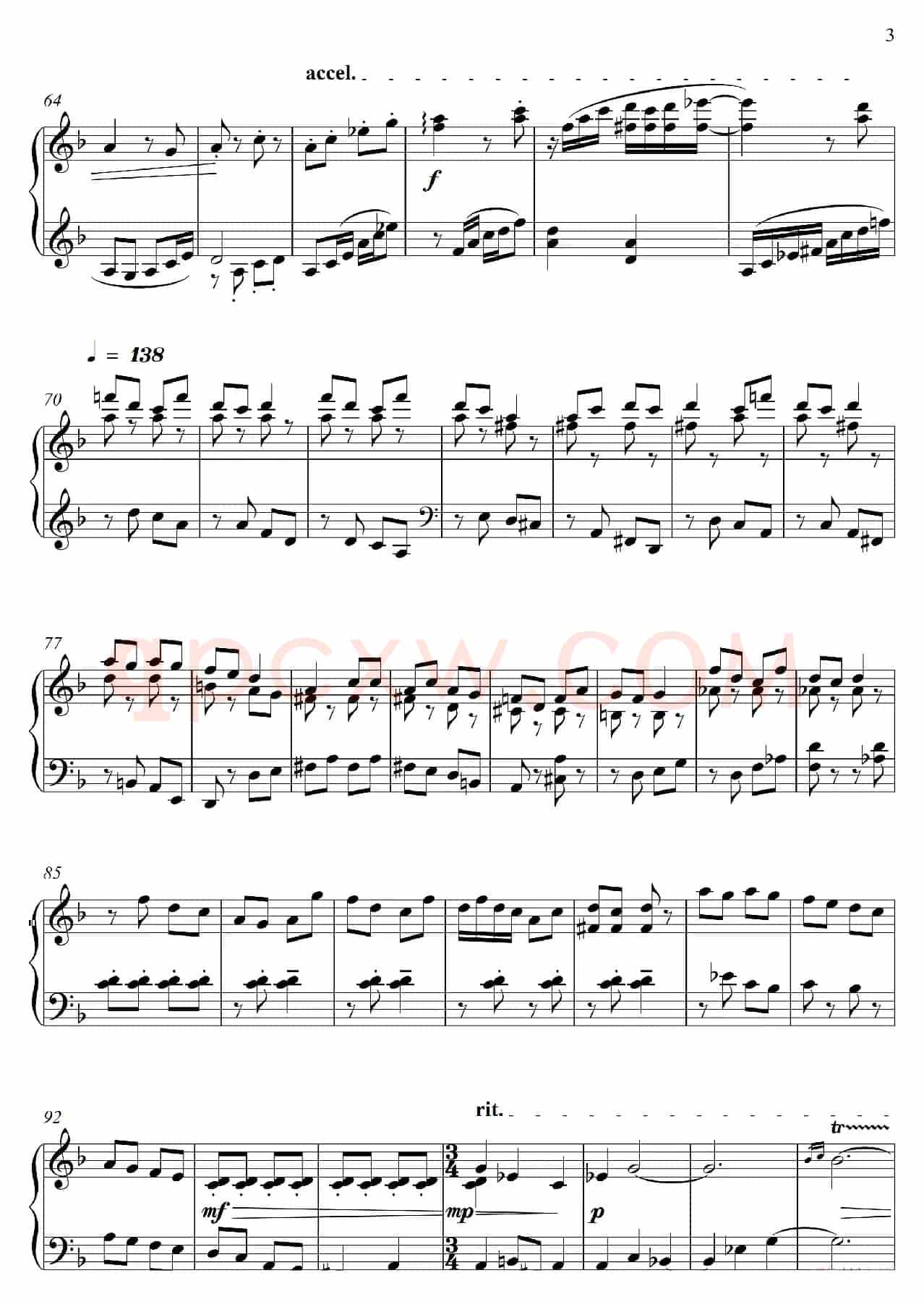 第23钢琴奏鸣曲“高甲缘”Piano Sonata No·23（三个乐章）