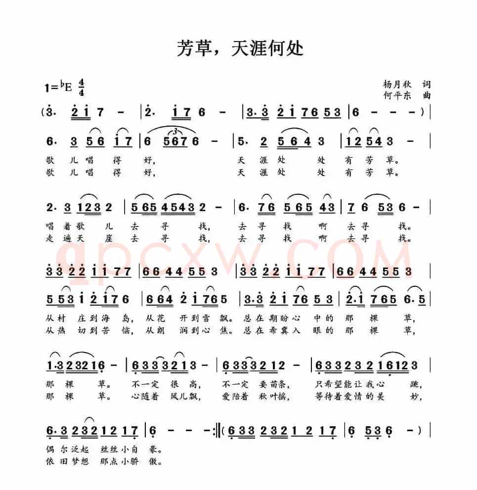 芳草，天涯何处