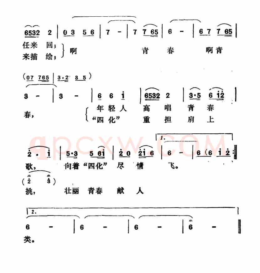 青春的年华放光辉