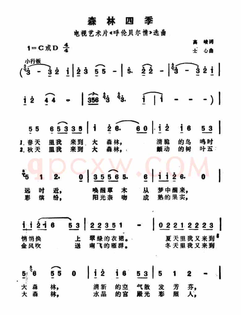 森林四季（电视艺术片《呼伦贝尔情》选曲）