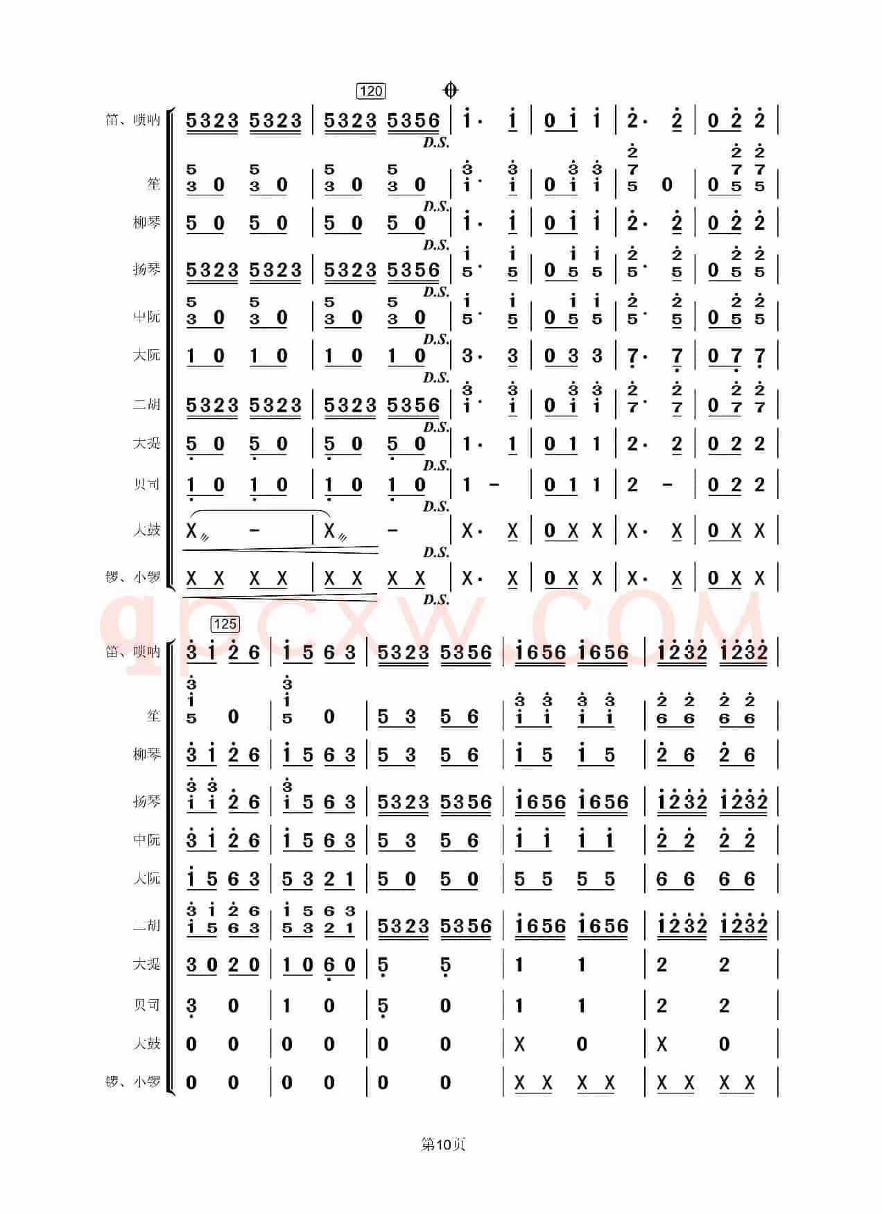 载歌载舞（民乐合奏总谱）