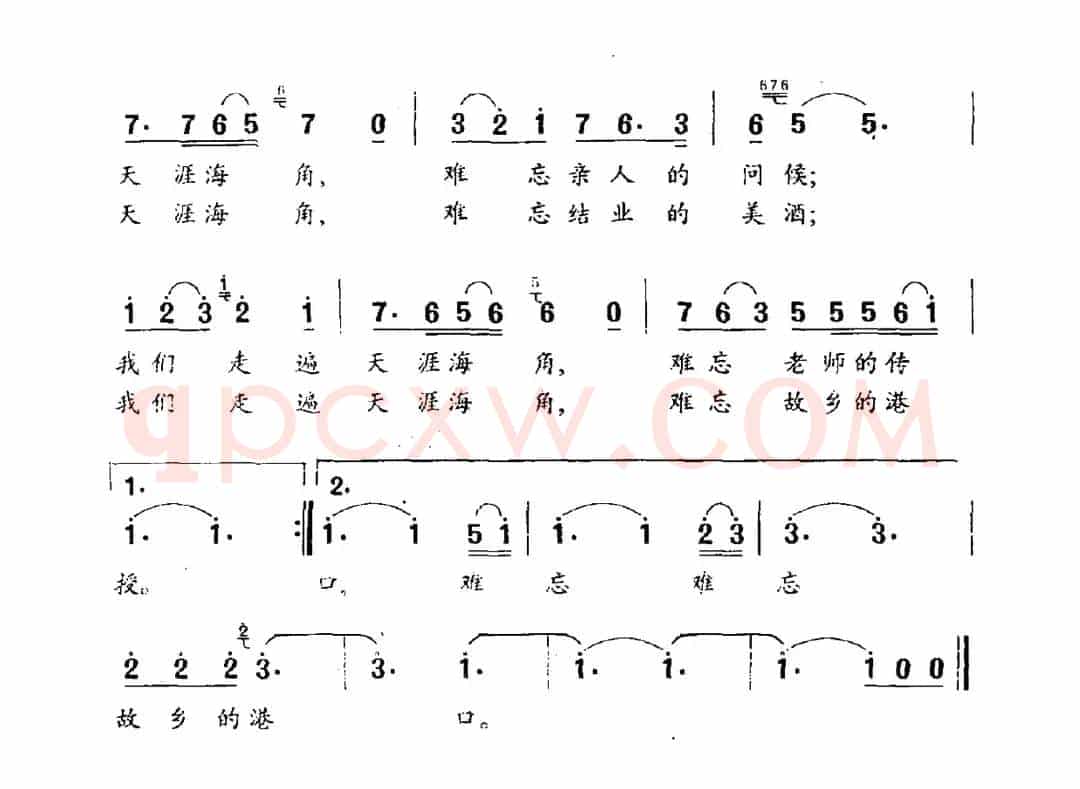 难忘故乡的港口（电视音乐片《江海魂》选曲）