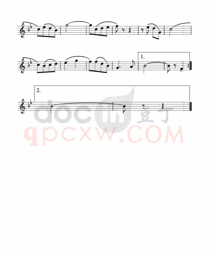 团结友谊进行曲(bB萨克斯分谱)1、2