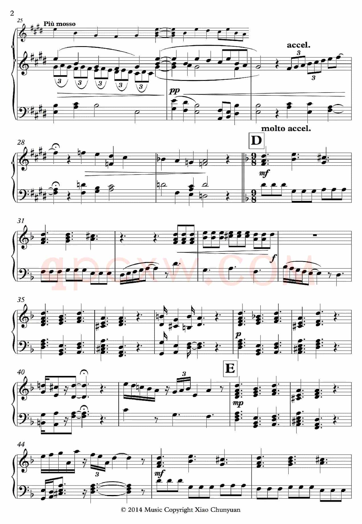 Etude No 2(钢琴练习曲)