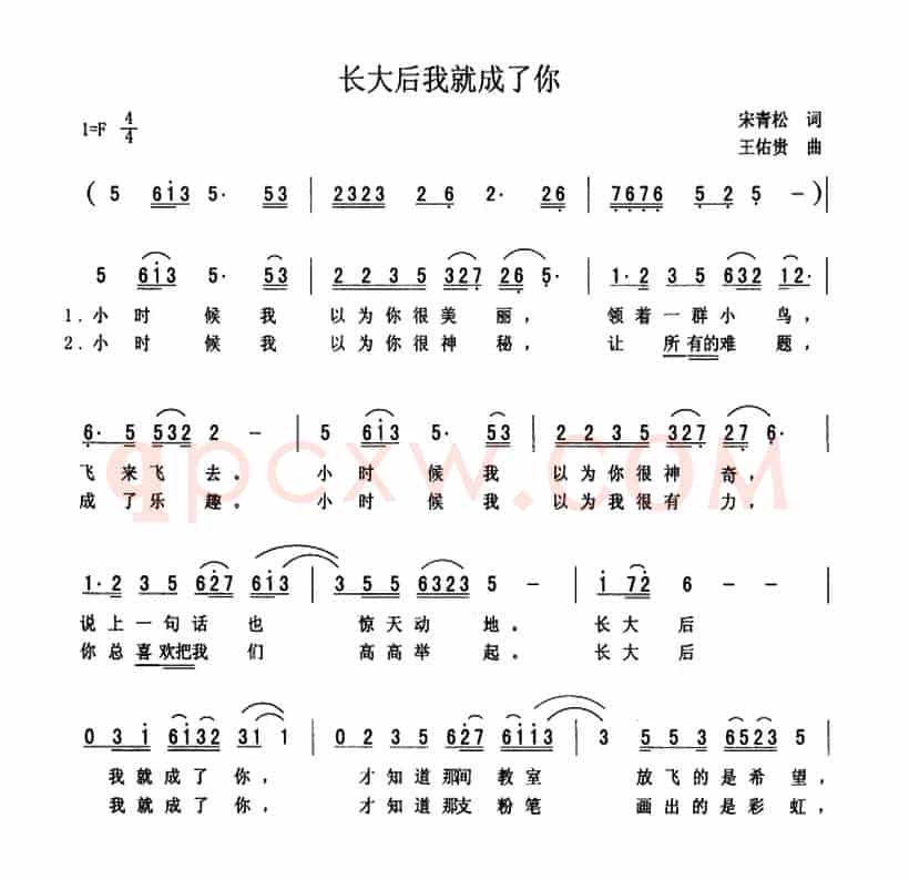 长大后我就成了你
