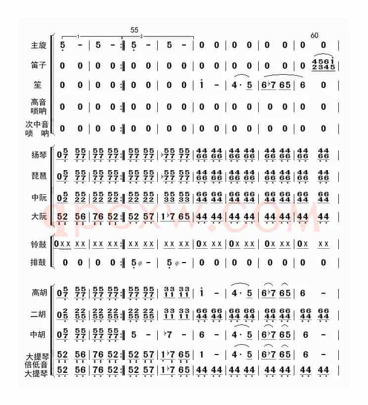在希望的田野上（总谱）
