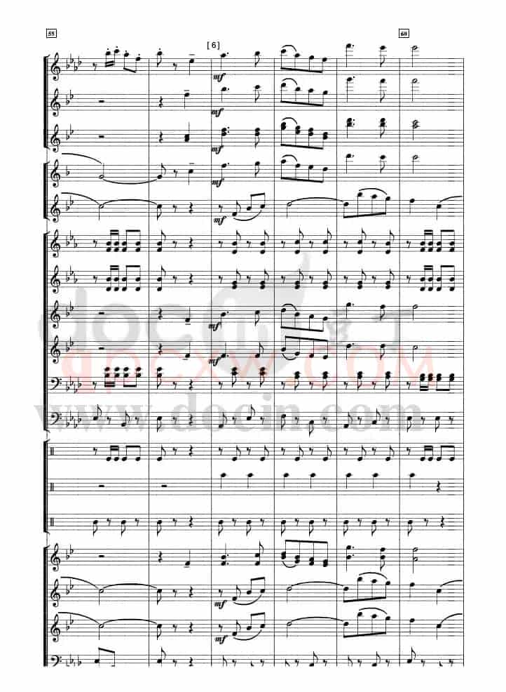 团结友谊进行曲( 军乐总谱)