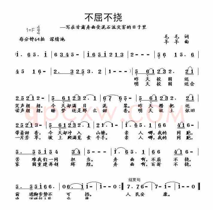 不屈不挠——写在甘肃舟曲泥石流灾害的日子里