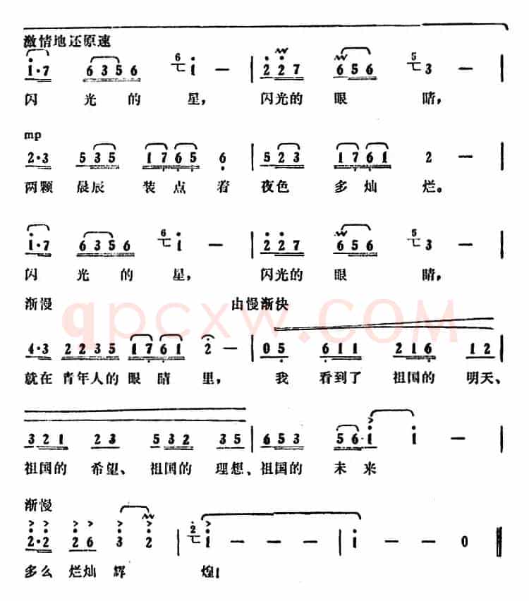 闪光的星 