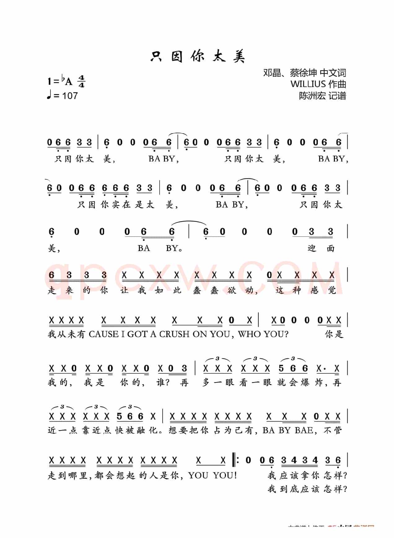 只因你太美