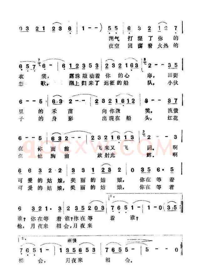 姑娘在等谁