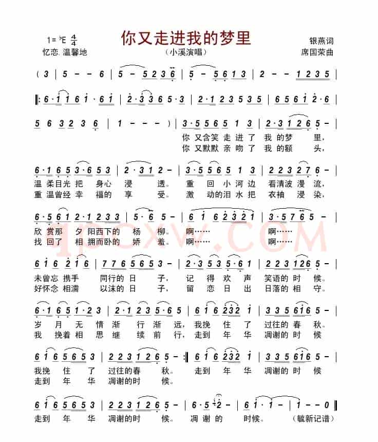 你又走进我的梦里