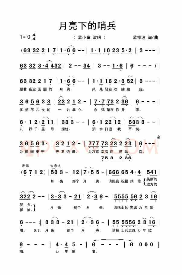 月亮下的哨兵