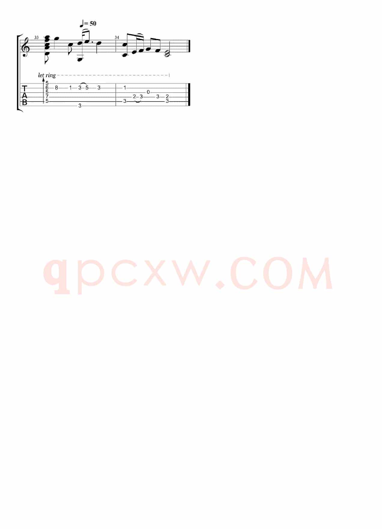 云上太阳（吉他指弹谱）