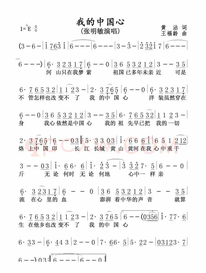 我的中国心