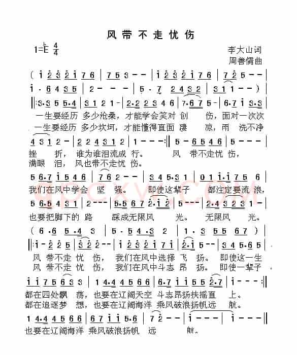 风带不走忧伤