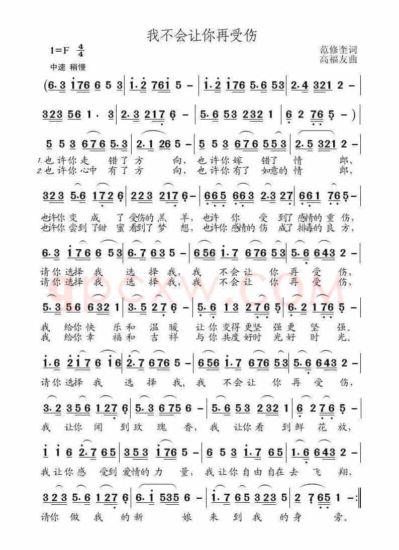 我不会让你再受伤