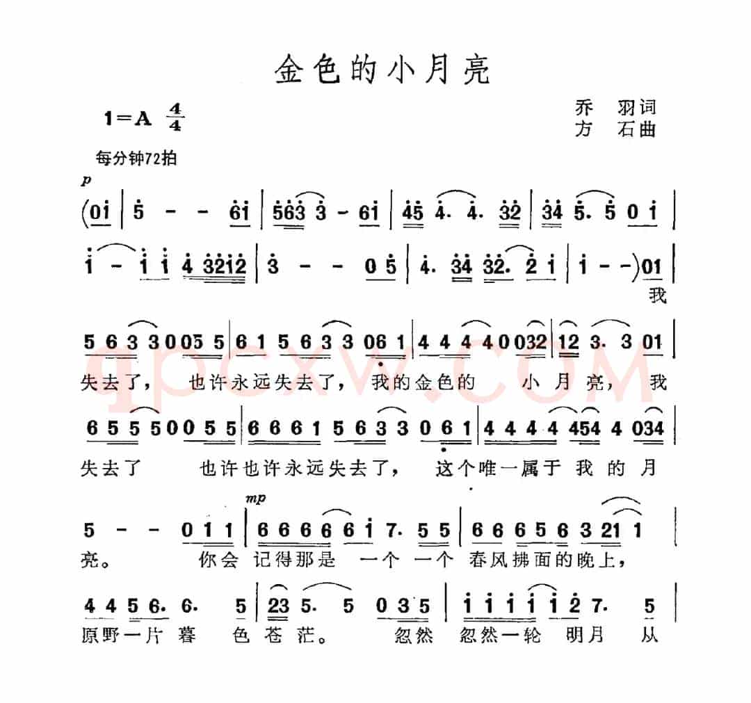 金色的小月亮