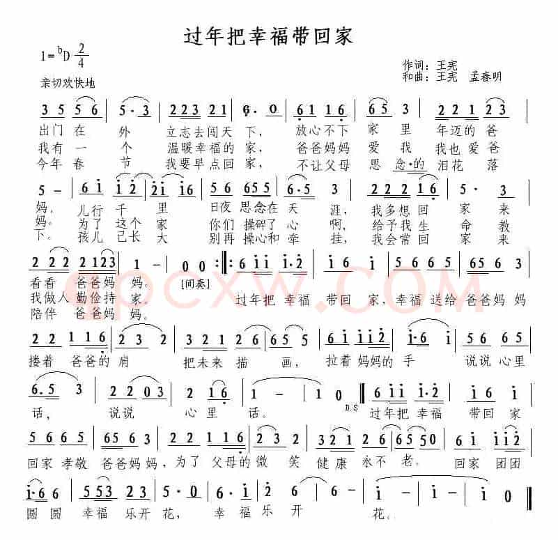 过年把幸福带回家