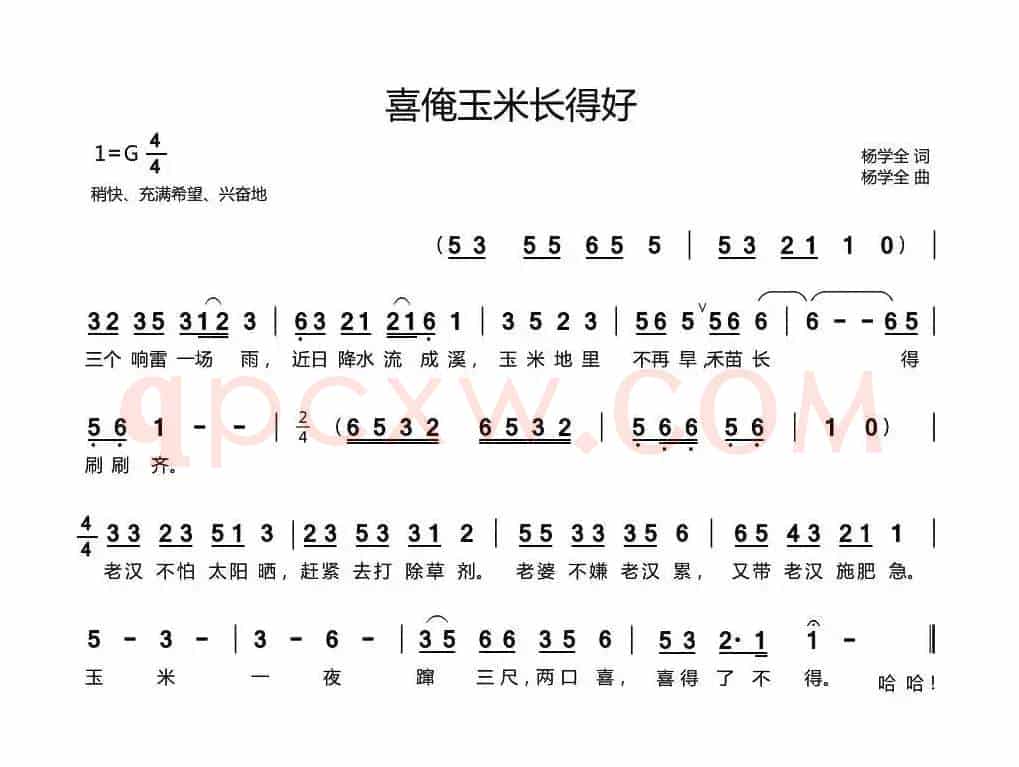 喜俺玉米长得好