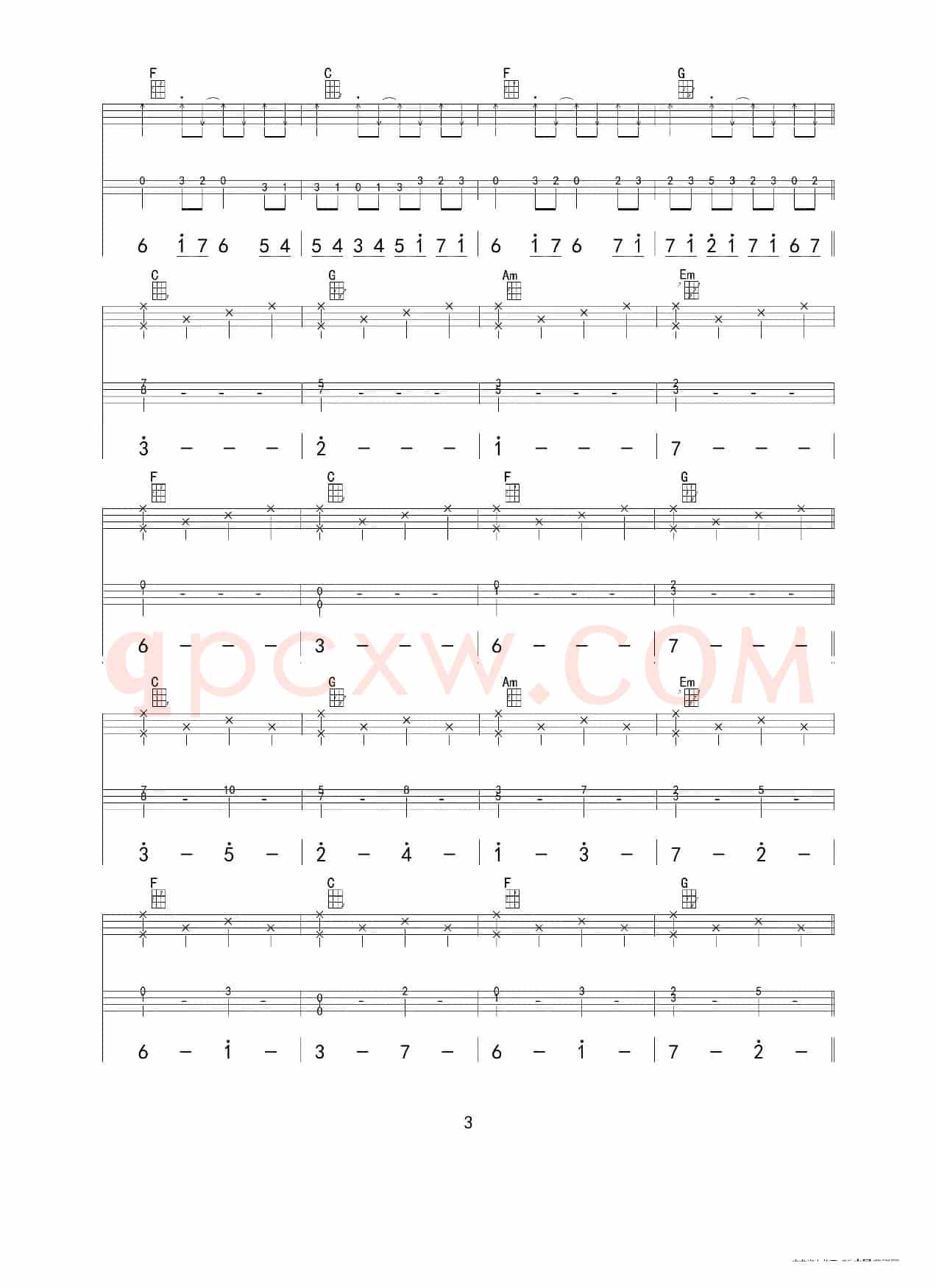卡农 in C（ukulele重制版）