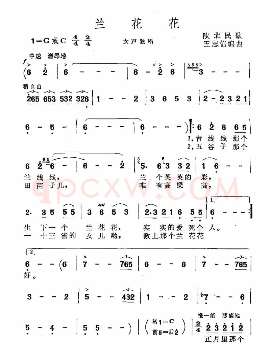 兰花花（王志信编曲版）