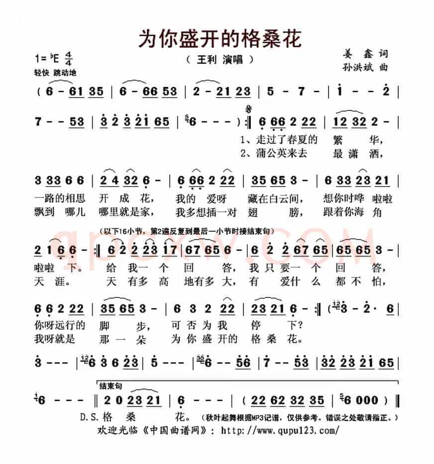 为你盛开的格桑花