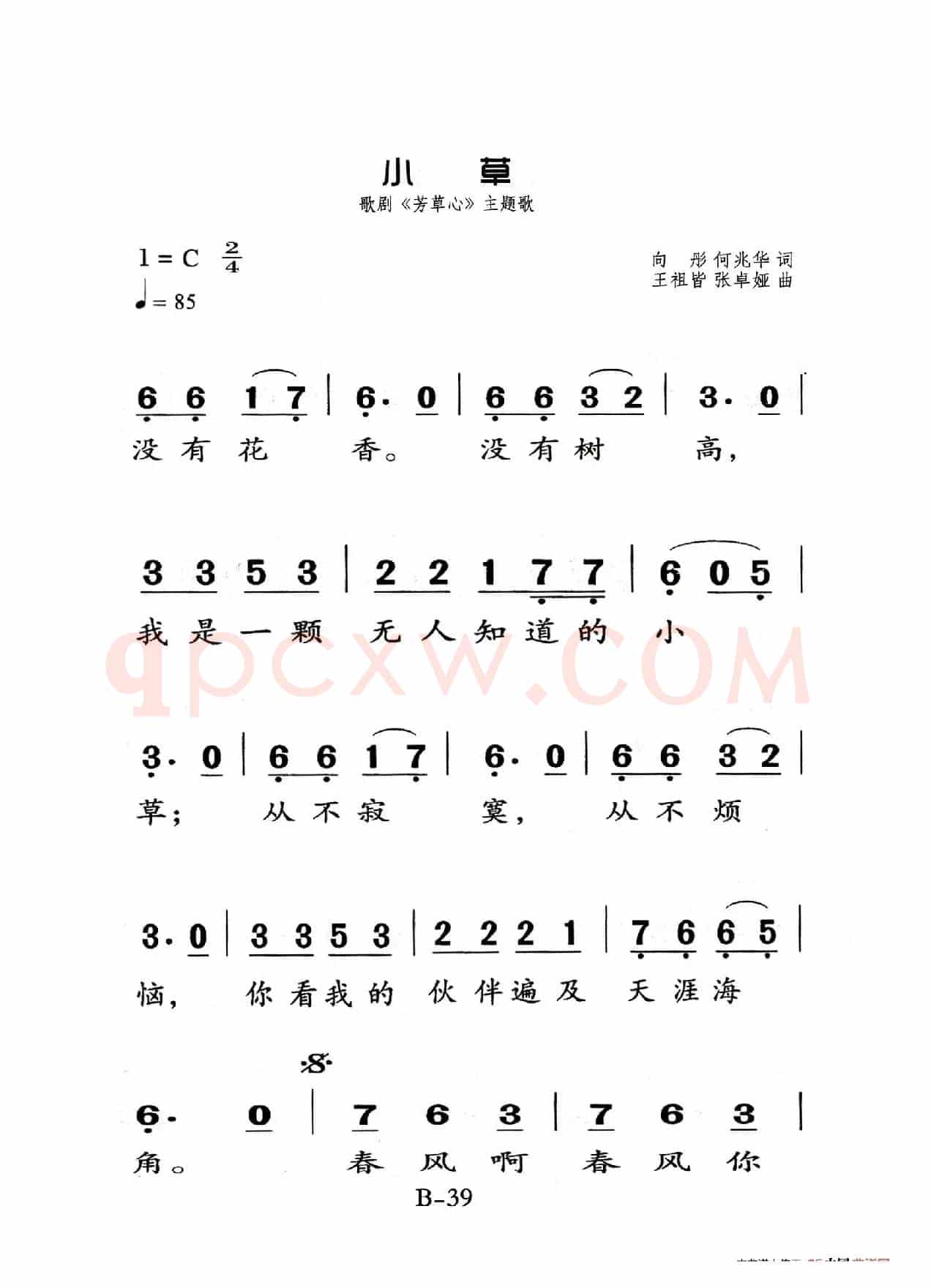 小草（老人适用）